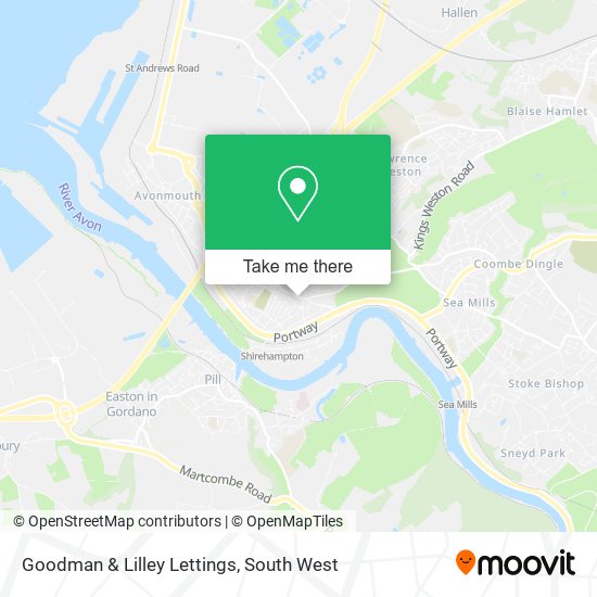 Goodman & Lilley Lettings map