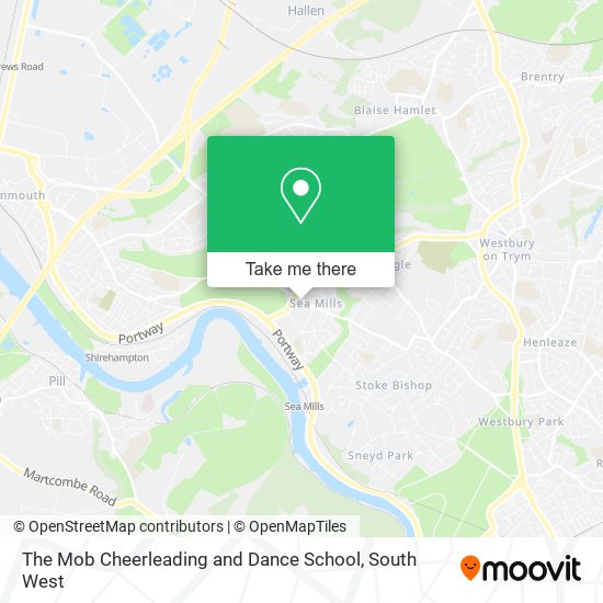 The Mob Cheerleading and Dance School map