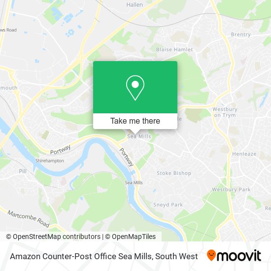 Amazon Counter-Post Office Sea Mills map