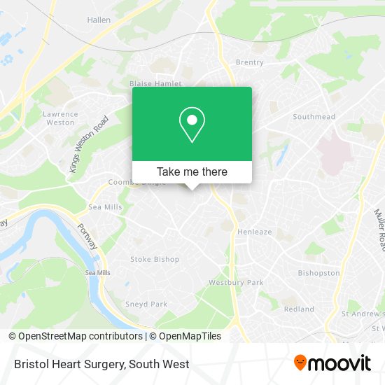 Bristol Heart Surgery map