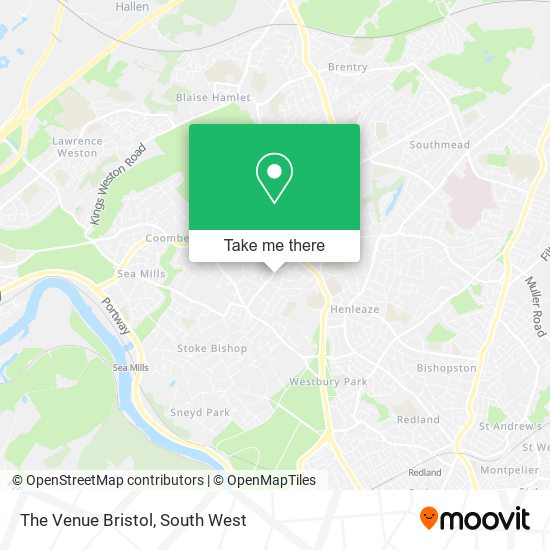 The Venue Bristol map