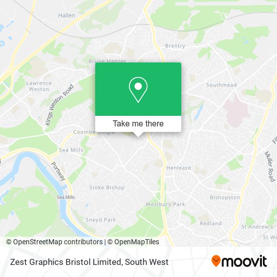 Zest Graphics Bristol Limited map