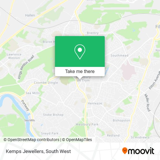 Kemps Jewellers map