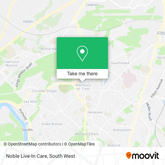 Noble Live-In Care map