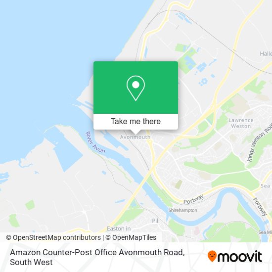Amazon Counter-Post Office Avonmouth Road map