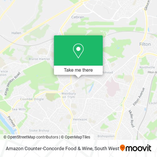 Amazon Counter-Concorde Food & Wine map