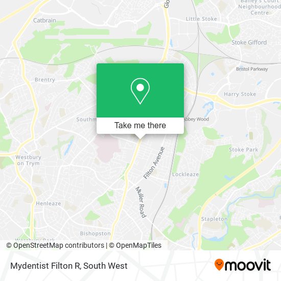 Mydentist Filton R map