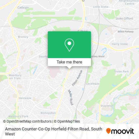 Amazon Counter-Co-Op Horfield-Filton Road map