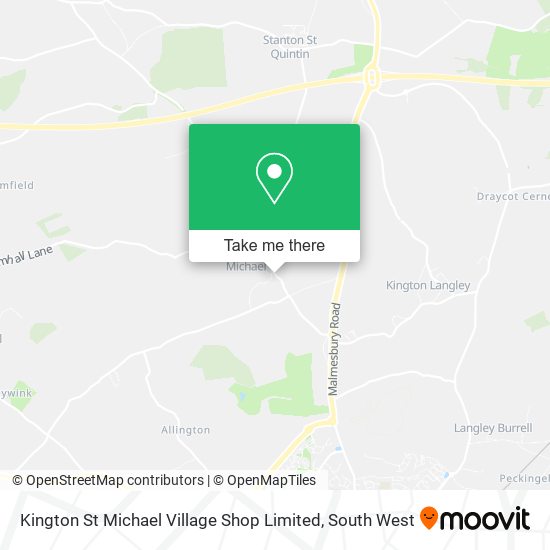 Kington St Michael Village Shop Limited map