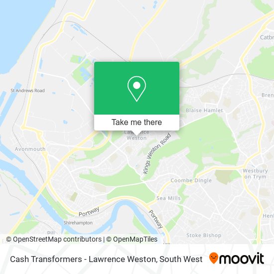 Cash Transformers - Lawrence Weston map