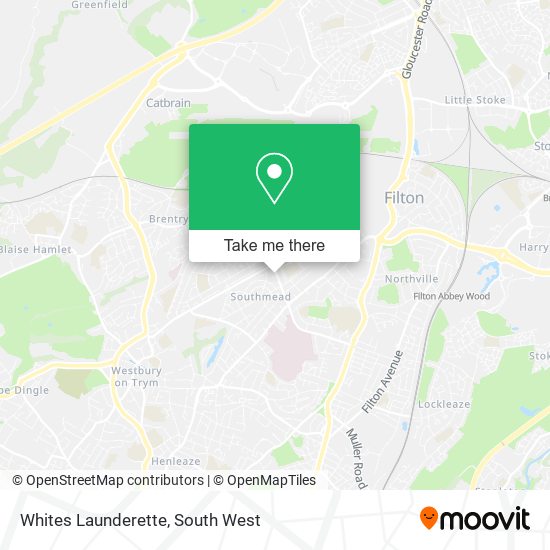 Whites Launderette map