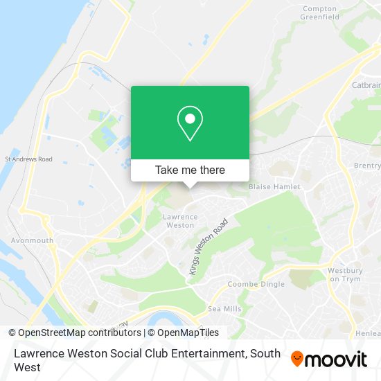 Lawrence Weston Social Club Entertainment map