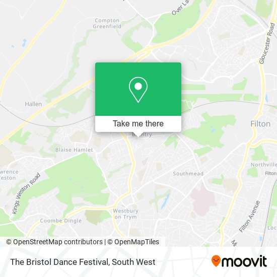 The Bristol Dance Festival map