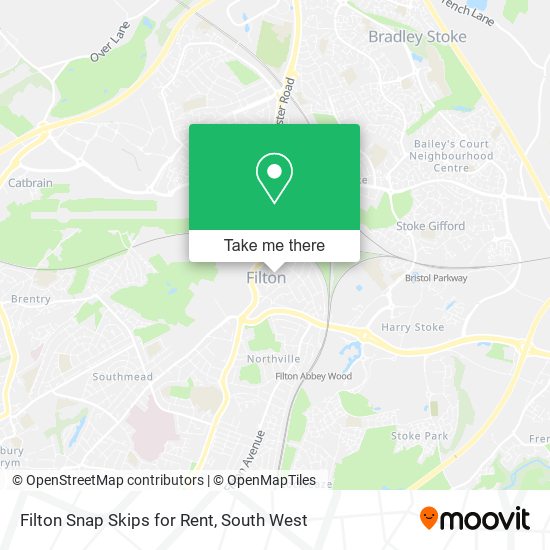 Filton Snap Skips for Rent map