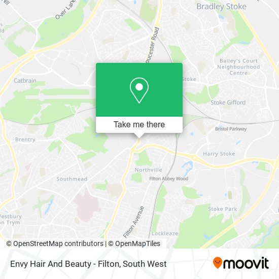 Envy Hair And Beauty - Filton map