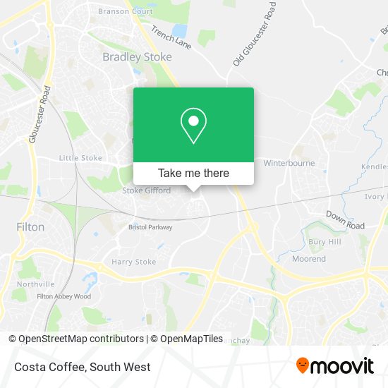 Costa Coffee map