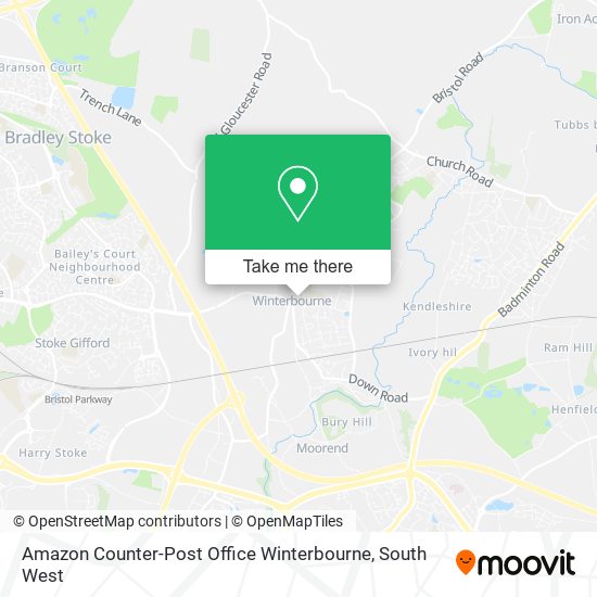 Amazon Counter-Post Office Winterbourne map