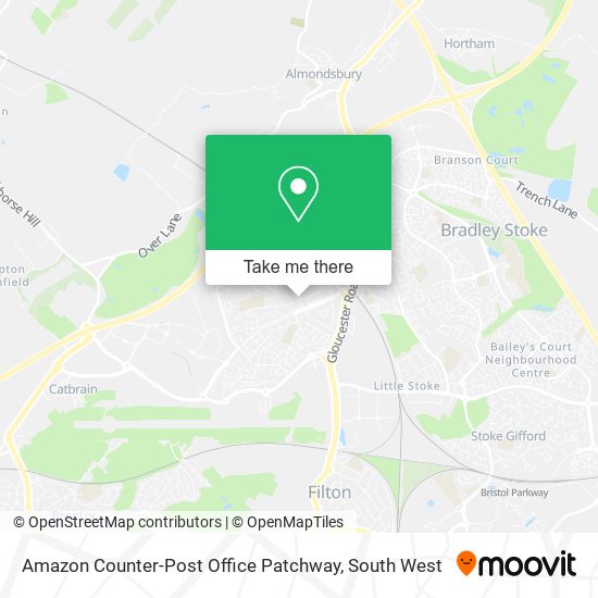 Amazon Counter-Post Office Patchway map