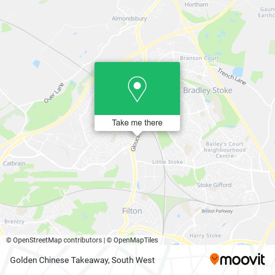 Golden Chinese Takeaway map