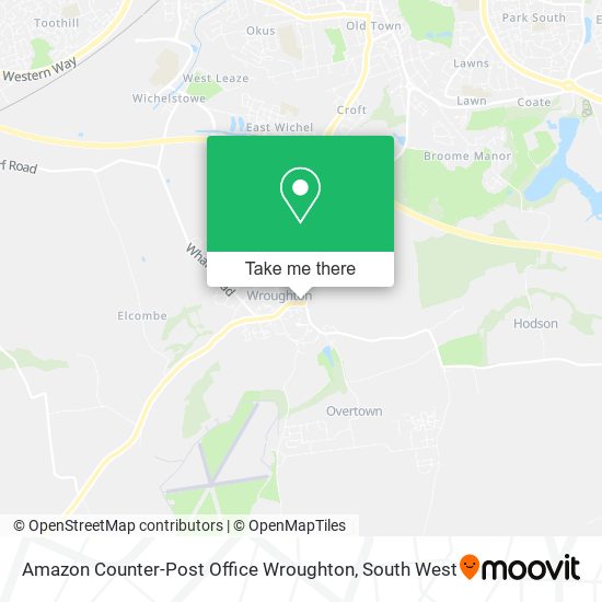 Amazon Counter-Post Office Wroughton map