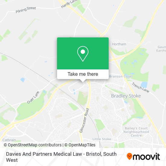 Davies And Partners Medical Law - Bristol map