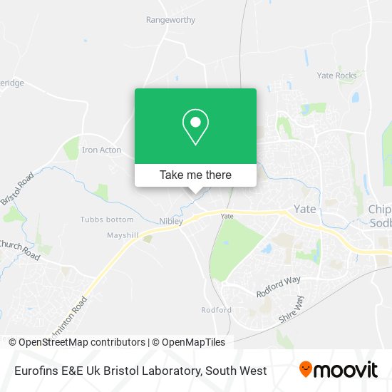 Eurofins E&E Uk Bristol Laboratory map