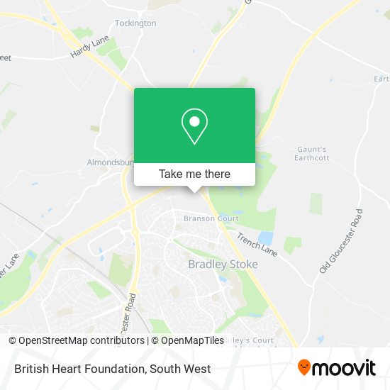 British Heart Foundation map