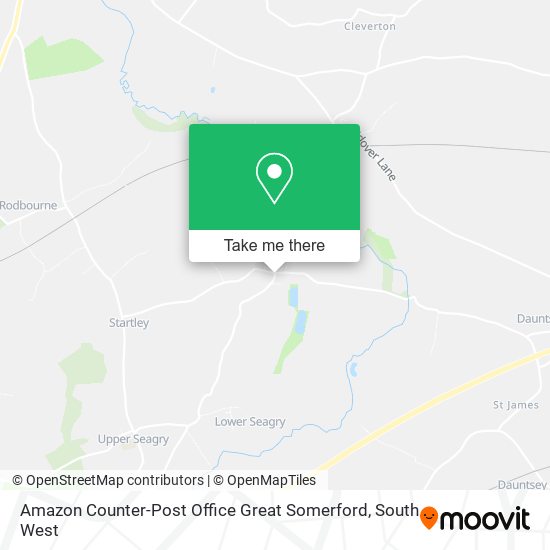 Amazon Counter-Post Office Great Somerford map