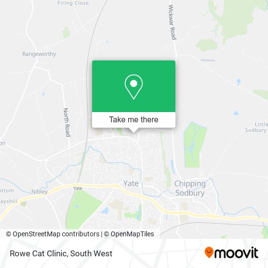 Rowe Cat Clinic map