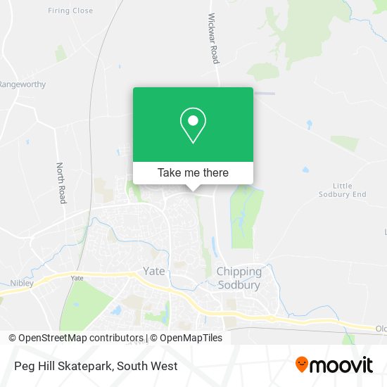 Peg Hill Skatepark map