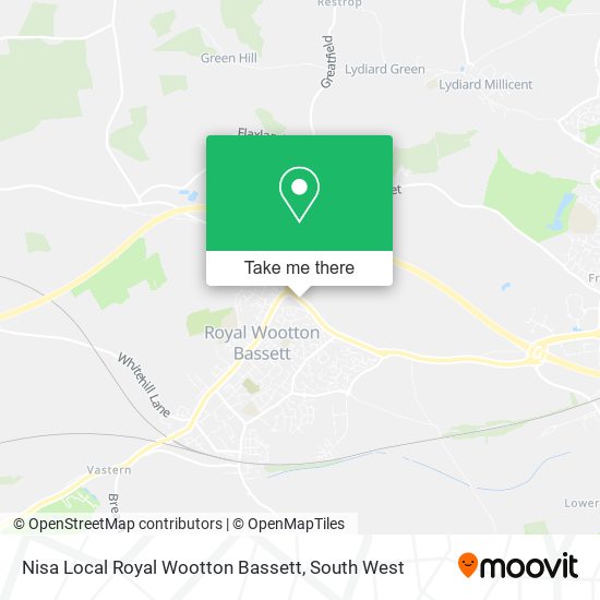 Nisa Local Royal Wootton Bassett map