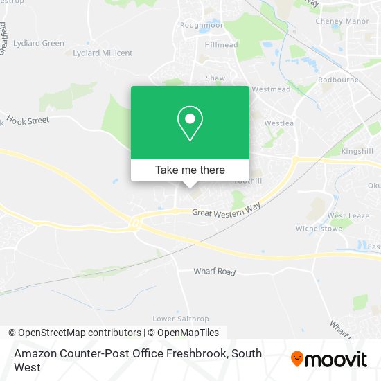 Amazon Counter-Post Office Freshbrook map