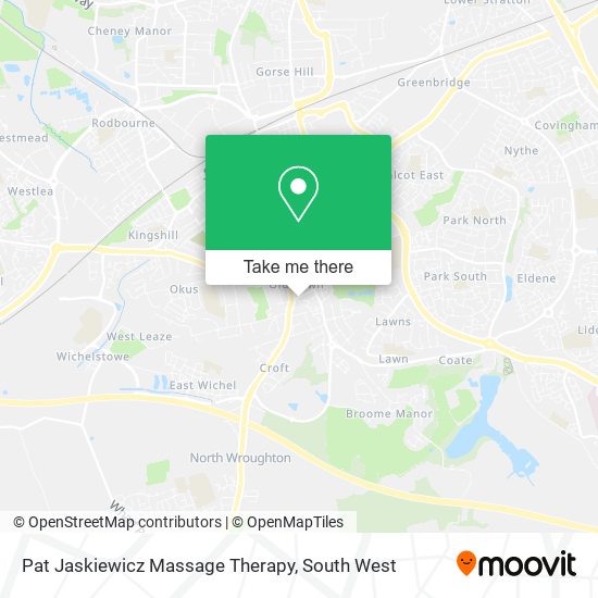 Pat Jaskiewicz Massage Therapy map