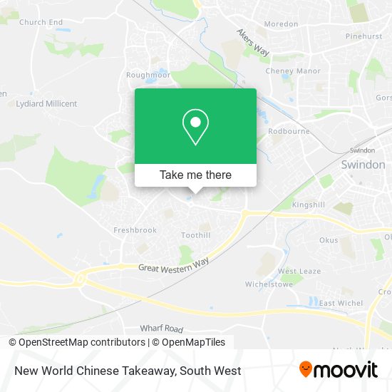 New World Chinese Takeaway map