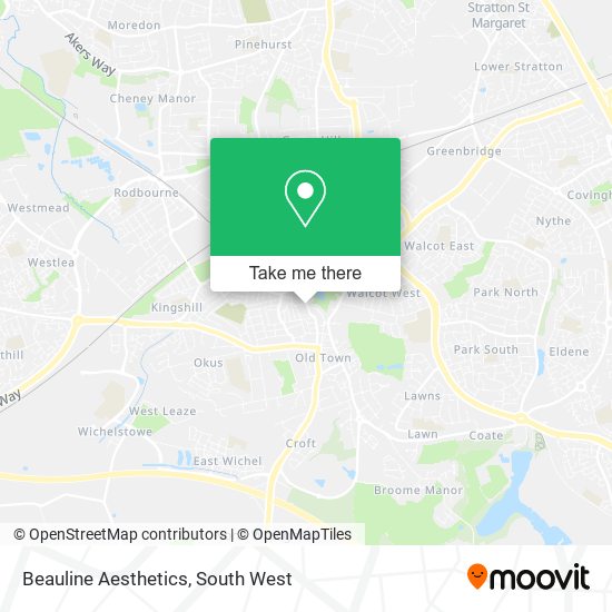 Beauline Aesthetics map