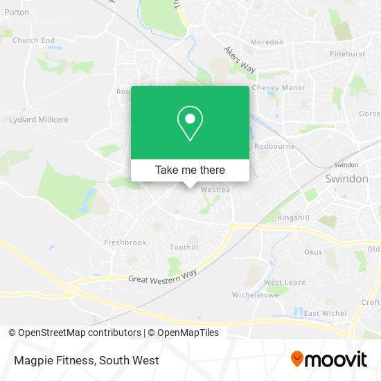 Magpie Fitness map