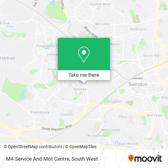 M4 Service And Mot Centre map