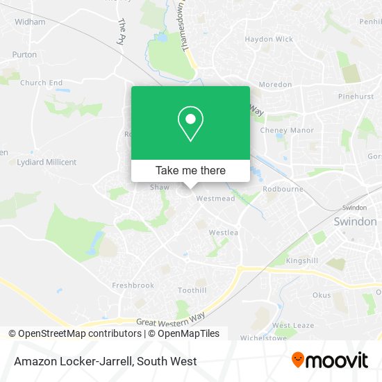 Amazon Locker-Jarrell map