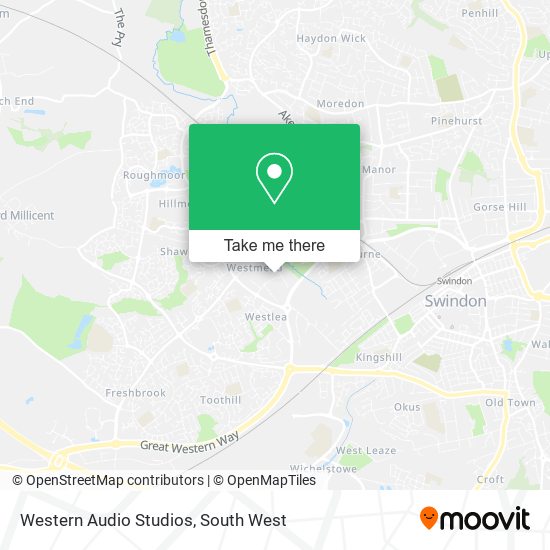 Western Audio Studios map