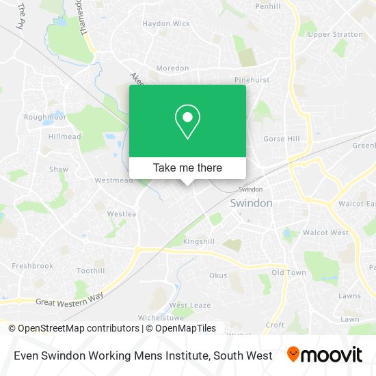 Even Swindon Working Mens Institute map
