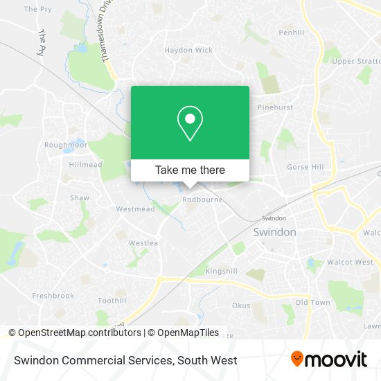 Swindon Commercial Services map