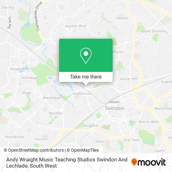 Andy Wraight Music Teaching Studios Swindon And Lechlade map