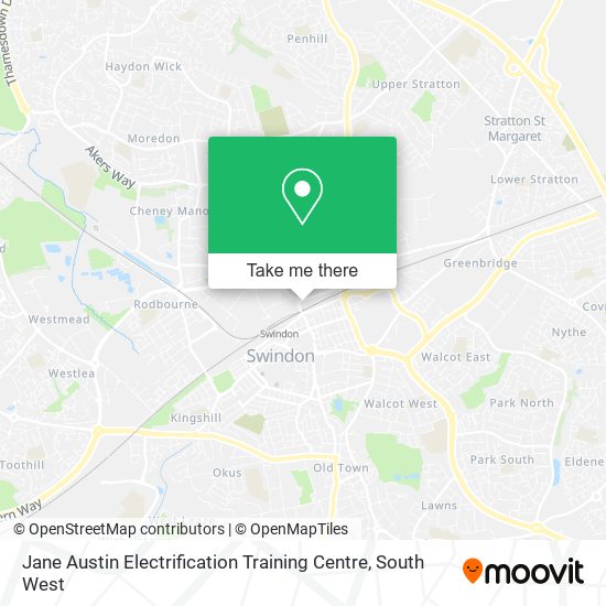 Jane Austin Electrification Training Centre map