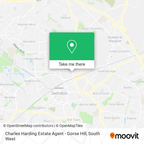 Charles Harding Estate Agent - Gorse Hill map