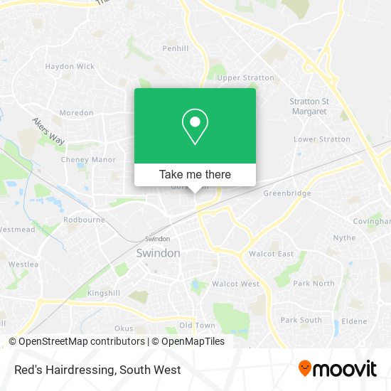 Red's Hairdressing map