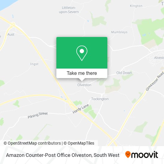 Amazon Counter-Post Office Olveston map