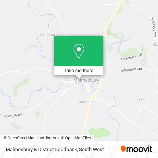 Malmesbury & District Foodbank map