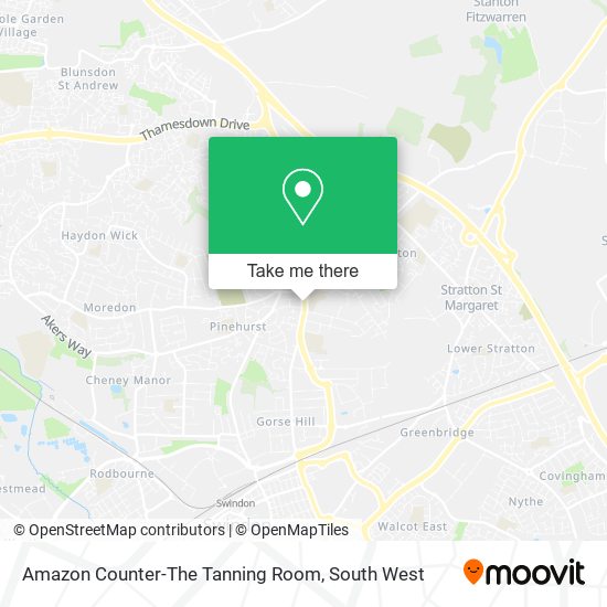 Amazon Counter-The Tanning Room map