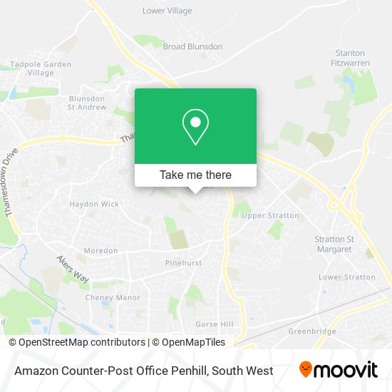 Amazon Counter-Post Office Penhill map