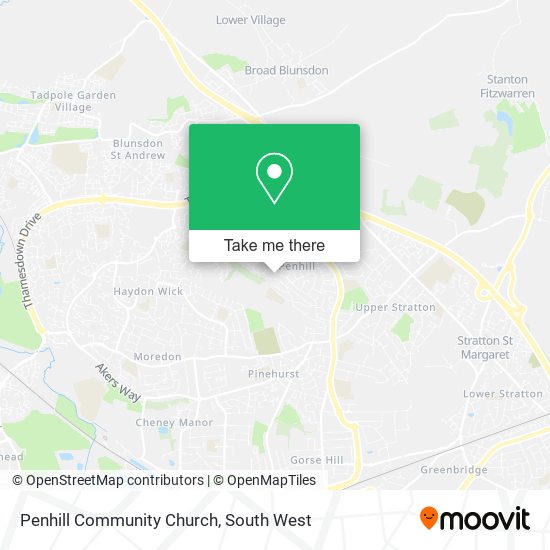 Penhill Community Church map